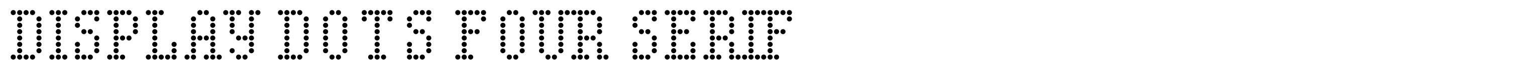 Display Dots Four Serif